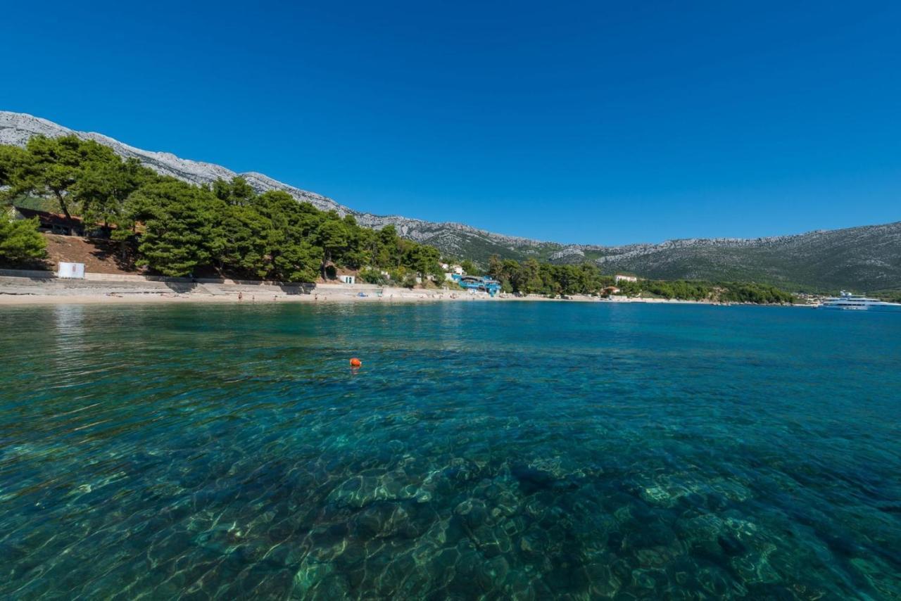 Luxury Beachfront Villa Gracia Grande With Private Pool At The Beach In Orebic - Peljesac Exterior foto