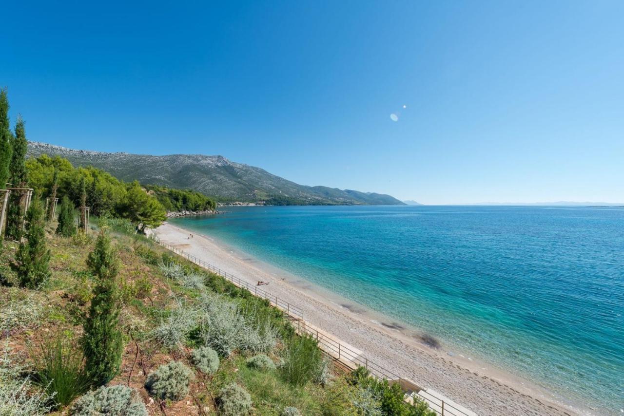 Luxury Beachfront Villa Gracia Grande With Private Pool At The Beach In Orebic - Peljesac Exterior foto