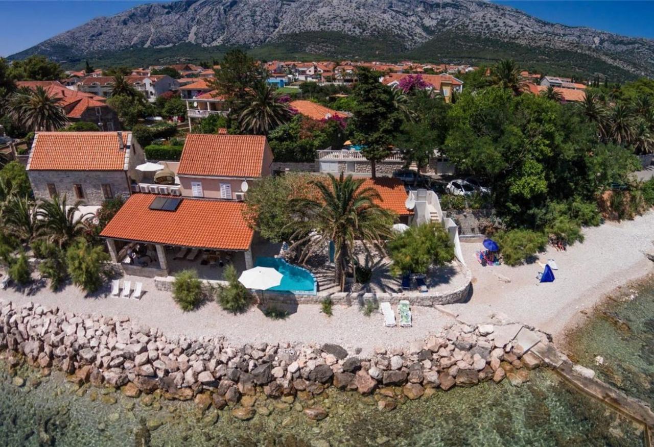 Luxury Beachfront Villa Gracia Grande With Private Pool At The Beach In Orebic - Peljesac Exterior foto