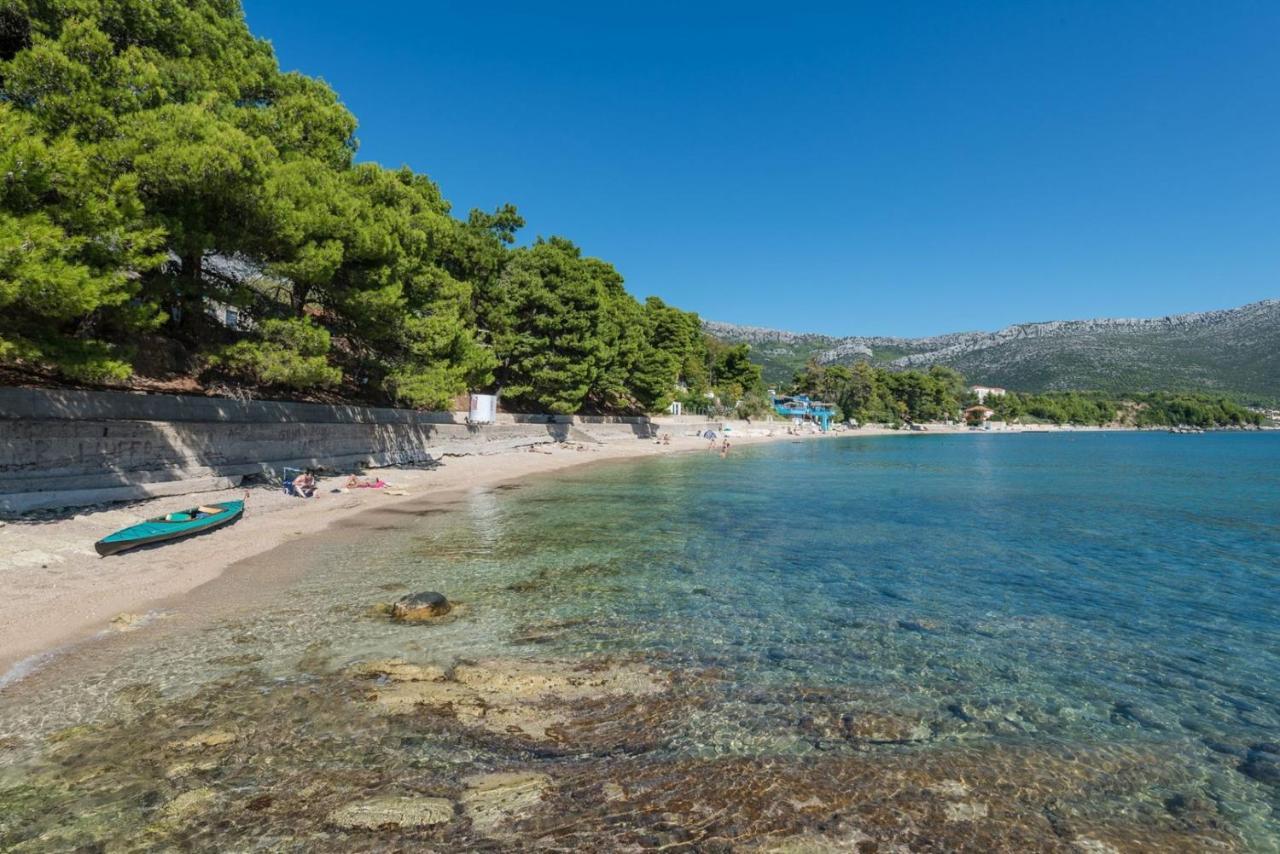 Luxury Beachfront Villa Gracia Grande With Private Pool At The Beach In Orebic - Peljesac Exterior foto