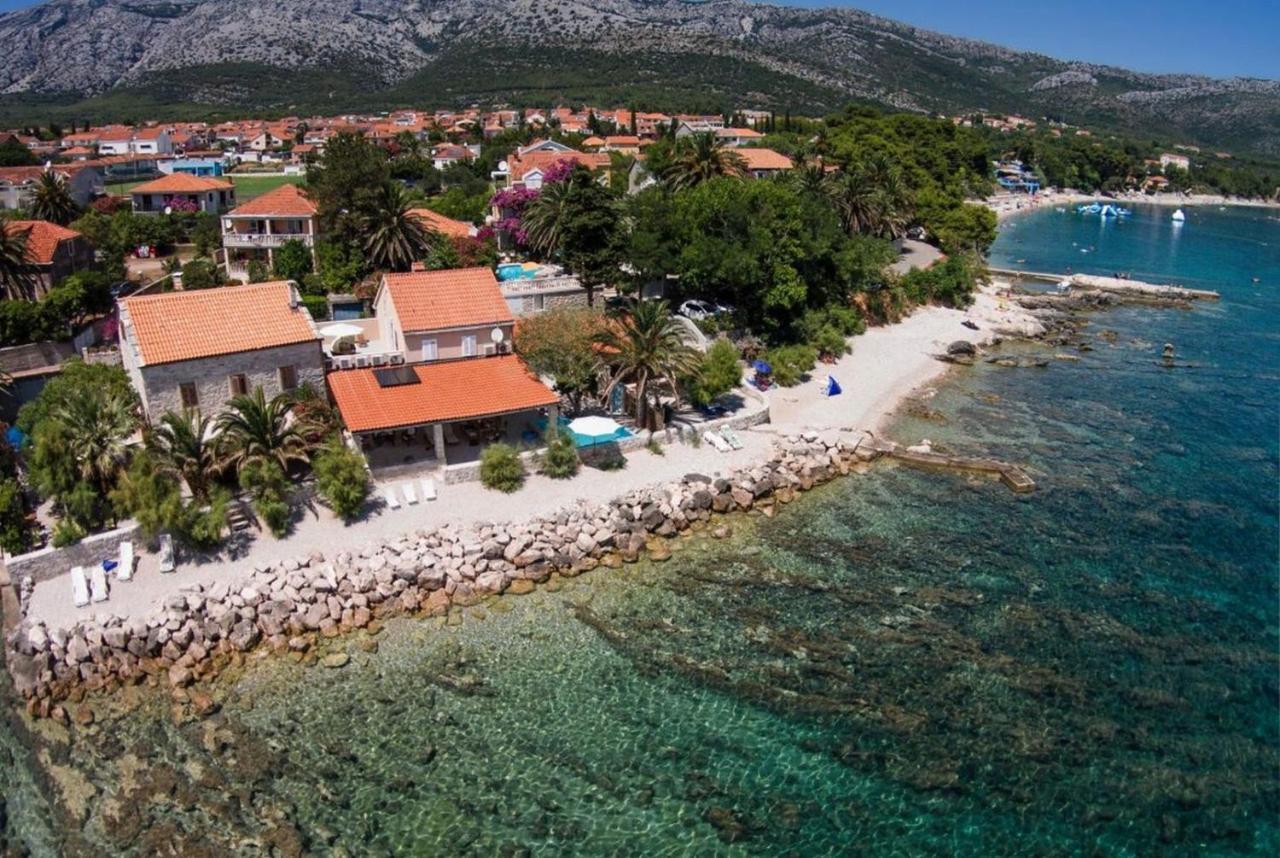 Luxury Beachfront Villa Gracia Grande With Private Pool At The Beach In Orebic - Peljesac Exterior foto