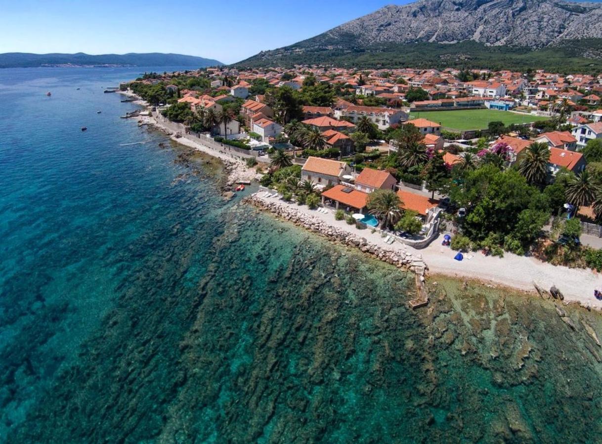 Luxury Beachfront Villa Gracia Grande With Private Pool At The Beach In Orebic - Peljesac Exterior foto